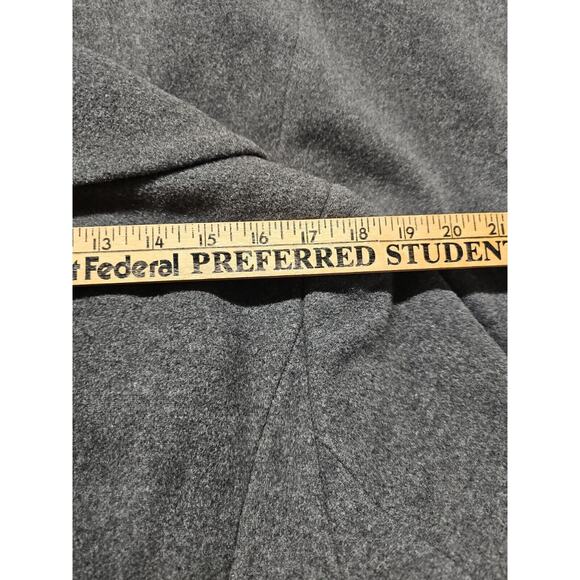 Marvin Richards Gray Wool Cashmere Blend Long Coat Size 12 Vintage Old Money - Picture 12 of 12